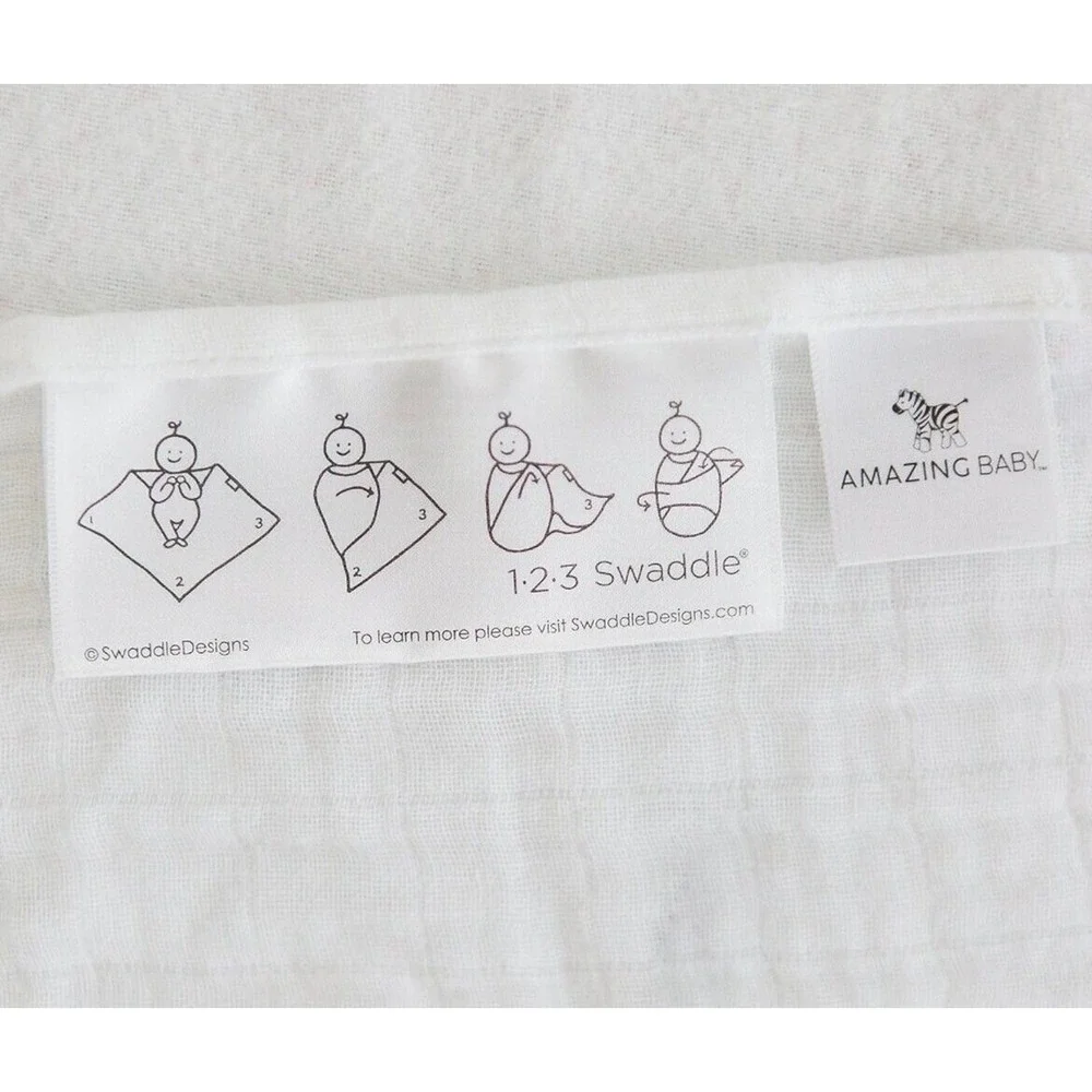 Amazing Baby Zebra Swaddle 100% Cotton‎ Muslin NEW